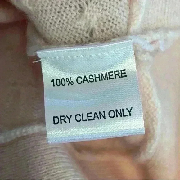 Cortland Park 100% Cashmere Cable Boat Neck Sweater Womens XL Soft Pink Color - Picture 7 of 7